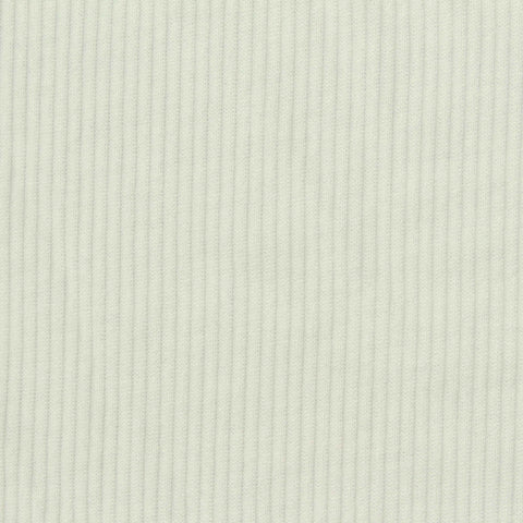 Polyester Viscose Stretch Rib Knit Fabric, 200 gsm, 150 cm — White, ref EF-248013