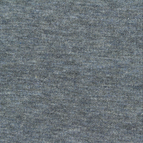 Grey Marl Interlock Knit, Cotton-Poly, 320 gsm