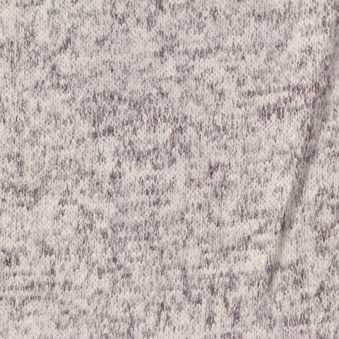 Light Grey Marl Chunky Knit, Viscose-Poly, 195 gsm, 165 cm