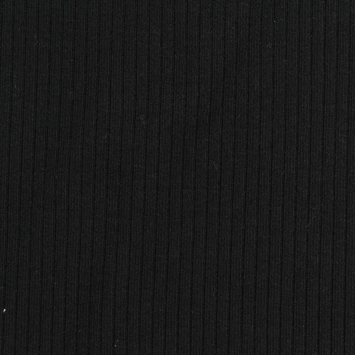 Viscose Rib Knit Fabric, 417 gsm, 155 cm — Black