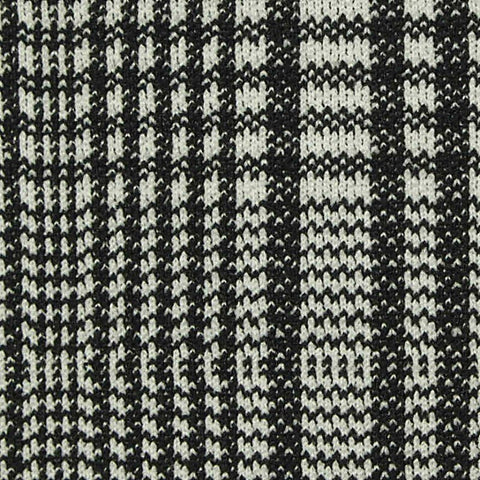Black Plaid Jacquard, Polyester, 250 gsm