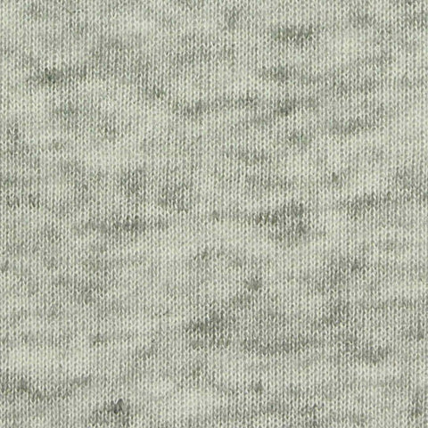 Heather Grey Marl Jersey Knit, Poly-Linen, 140 gsm
