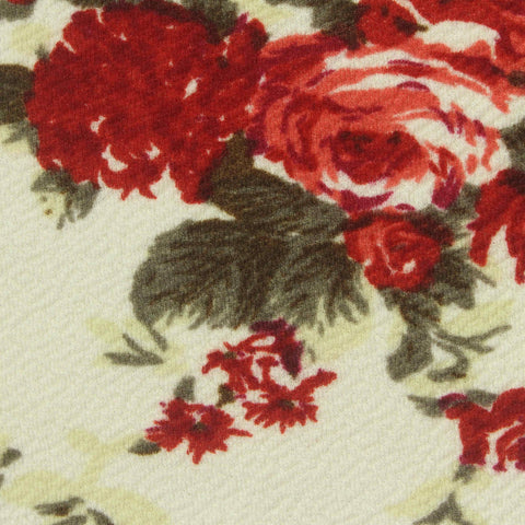 Red Roses Knit, Polyester, 180 gsm