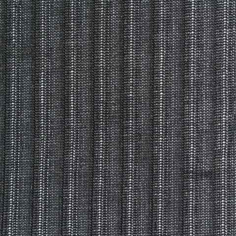 Grey Vertical-Stripe Rib Knit