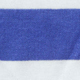 Blue Horizontal-Stripe Knit, Cotton-Poly — texture