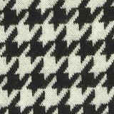 Black Houndstooth Ponte Knit, Viscose — texture