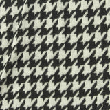 Black Houndstooth Ponte Knit, Viscose