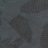 Dark Grey Tone-on-Tone Fern Piqué Knit, Modal-Poly