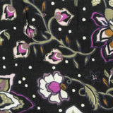 Black Floral Knit, Viscose