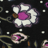 White Bold-Floral Knit, Viscose — texture