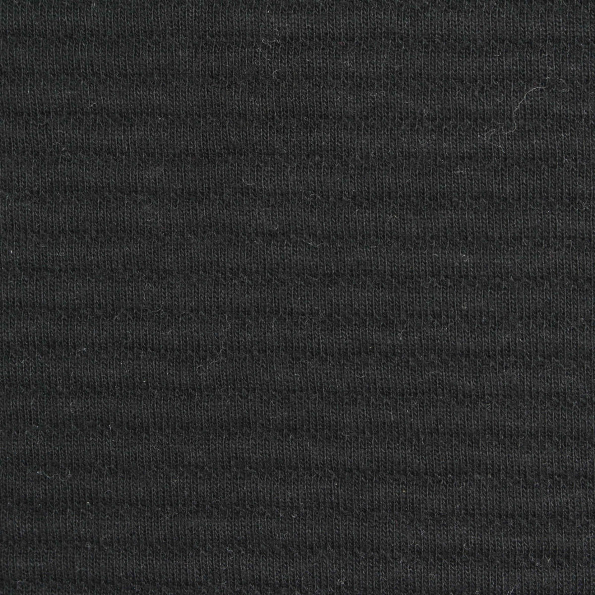 Heather Polyester Cotton Scuba Knit Fabric, 285 gsm, 180 cm — Black