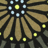 Black Floral Knit, Viscose — texture
