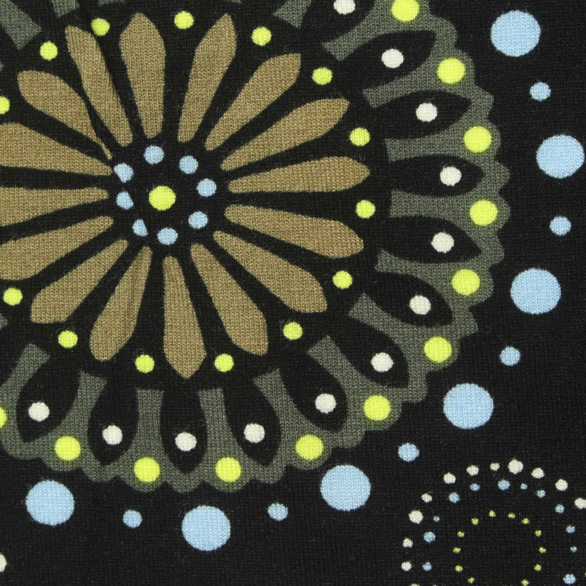 Olive Dot Knit, Viscose