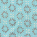 Grey Floral Milk Silk Knit, Polyester