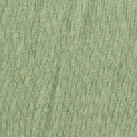 Light Green Heather Jersey Knit, Poly-Linen