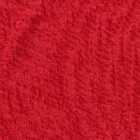 Jacquard Cotton Polyester Knit Fabric, 375 gsm, 170 cm — Red