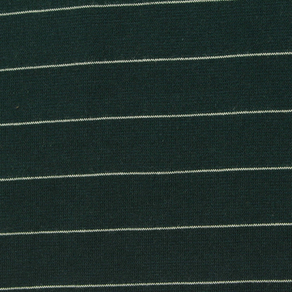 White Horizontal-Stripe Ponte Knit, Cotton-Poly, 300 gsm