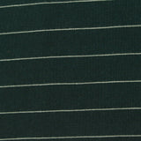 White Horizontal-Stripe Ponte Knit, Cotton-Poly