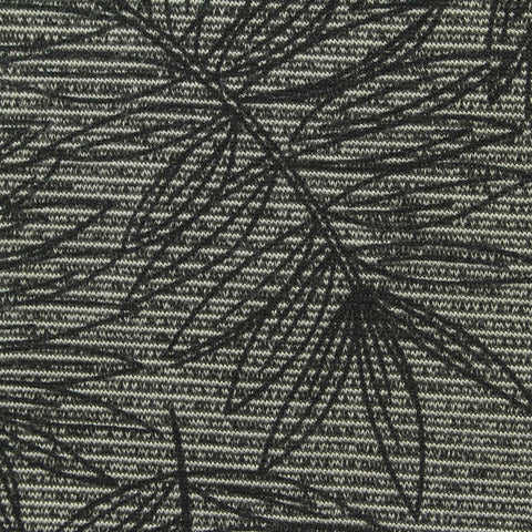 Dark Grey Palm Ponte Knit, Modal-Poly