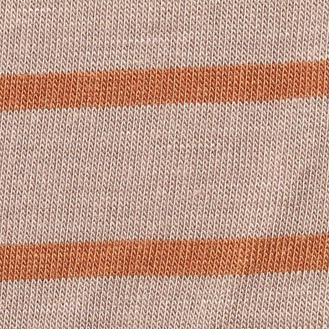 Orange Horizontal-Stripe Knit, 155 gsm