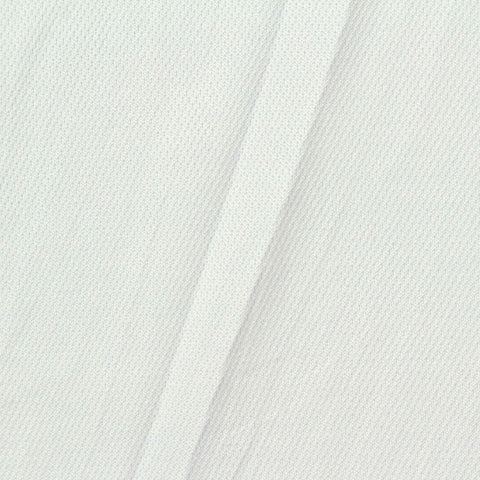 100% Polyester Birdseye Knit Fabric, 155 gsm, 180 cm — White