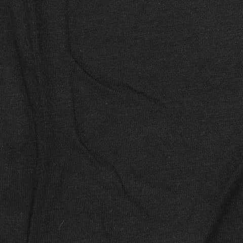 Viscose Stretch French Terry Fabric, 250 gsm, 185 cm — Black