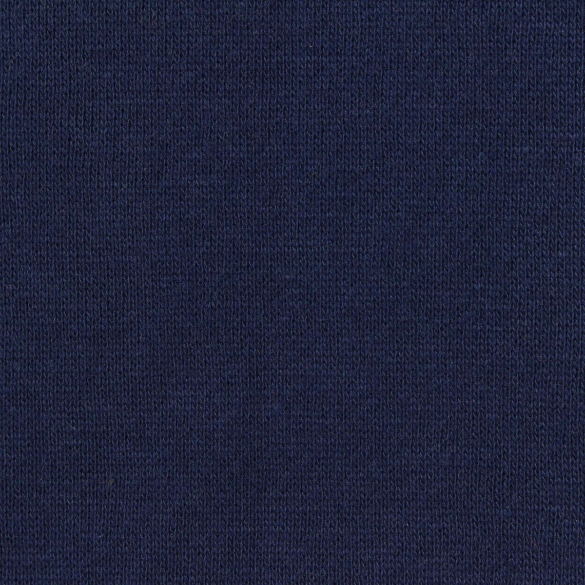 Brushed Polyester Cotton French Terry Fabric, 250 gsm, 185 cm — Navy