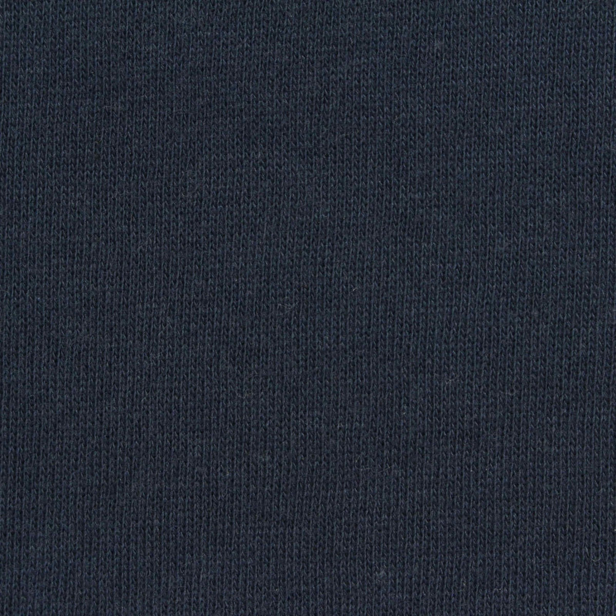 Brushed Polyester Cotton French Terry Fabric, 248 gsm — Navy