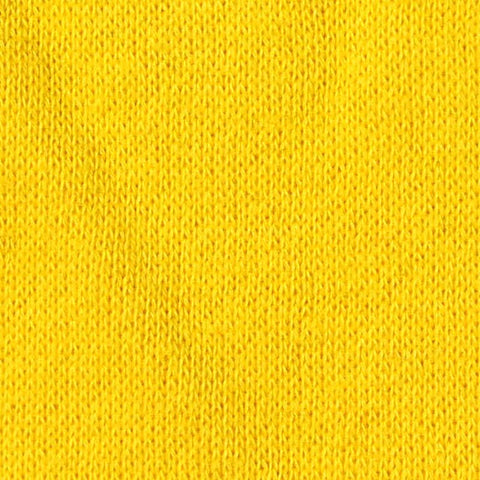 Brushed Polyester Cotton French Terry Fabric, 250 gsm, 165 cm — Yellow