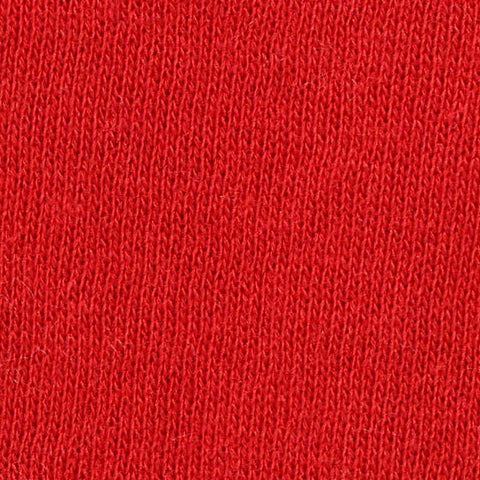 Brushed Polyester Cotton French Terry Fabric, 250 gsm, 185 cm — Red