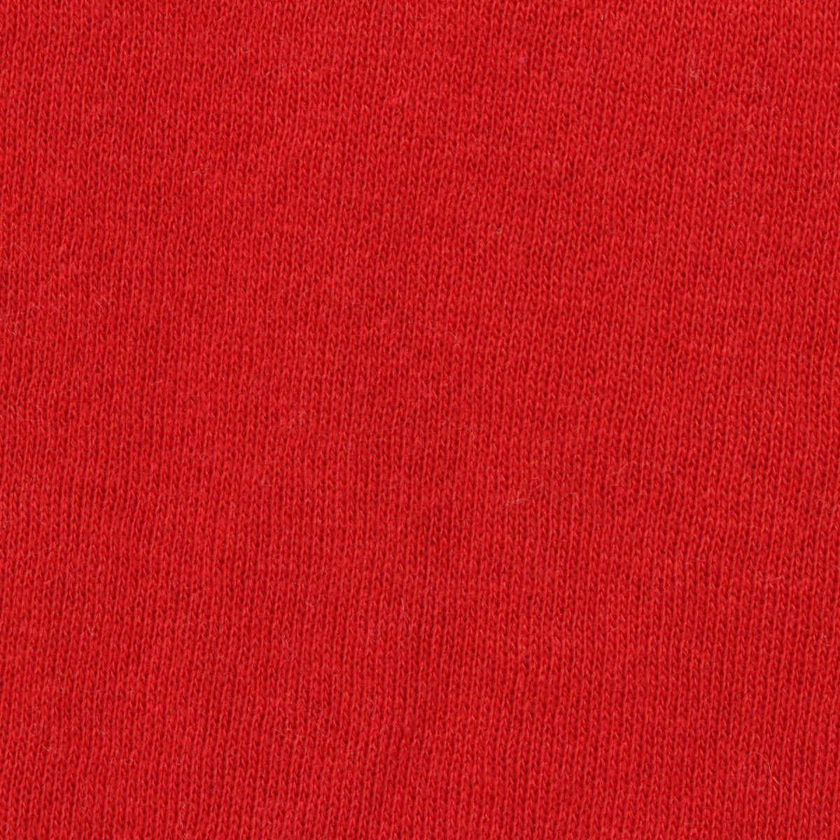 Brushed Polyester Cotton French Terry Fabric, 250 gsm, 185 cm — Red