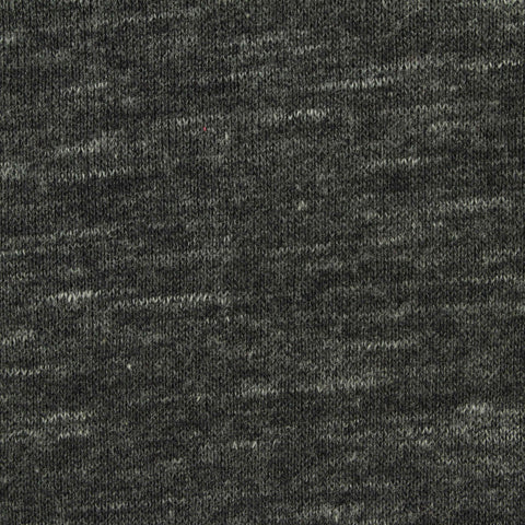Brushed Polyester Cotton French Terry Fabric, 250 gsm, 165 cm — Grey