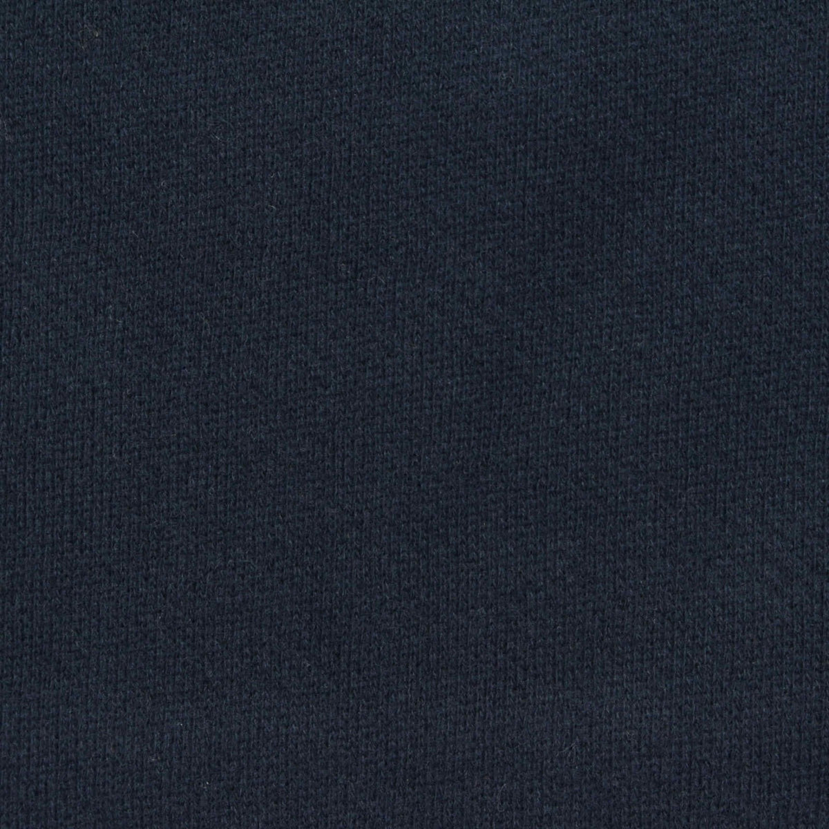 Brushed Cotton Polyester French Terry Fabric, 265 gsm, 185 cm — Navy
