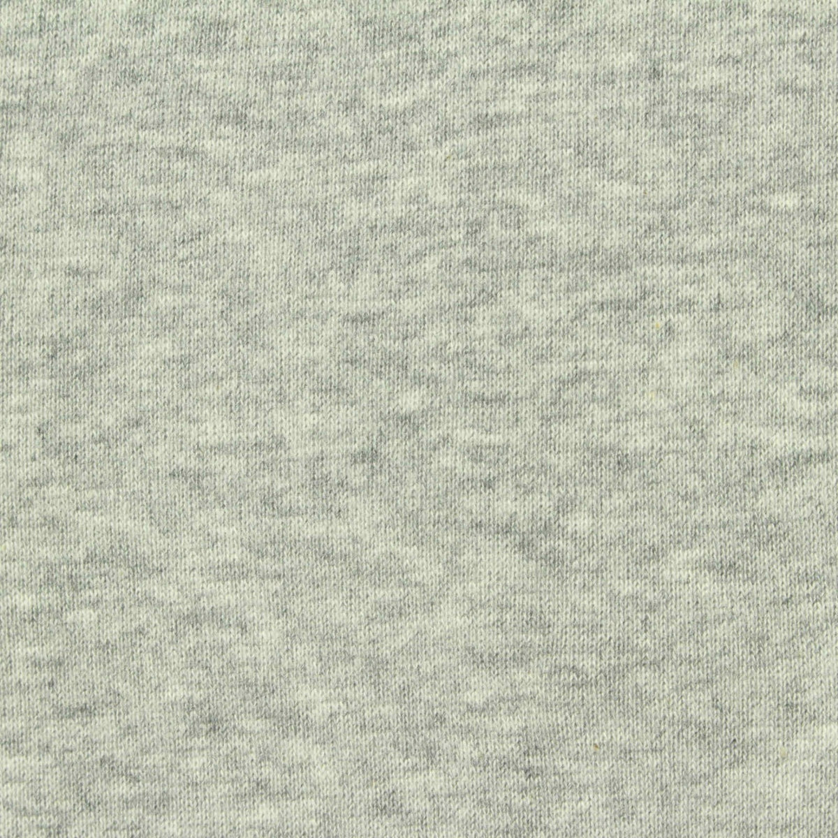 Light Grey Heathered-Marl Rib Knit, Cotton, 185 gsm