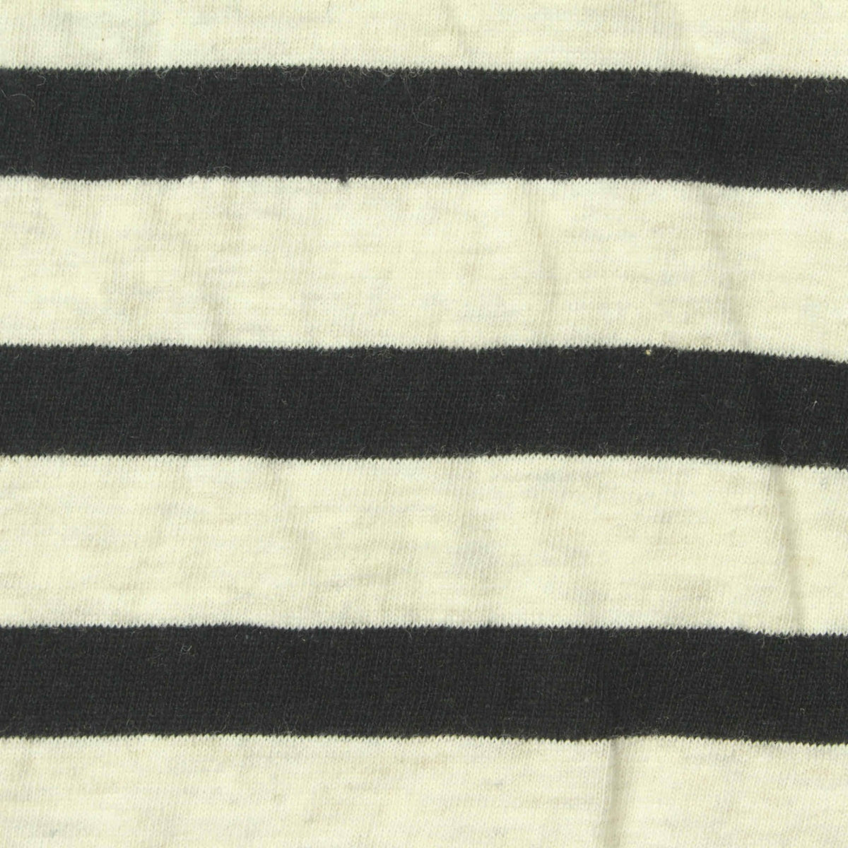 Black Horizontal-Stripe Knit, Cotton, 150 gsm