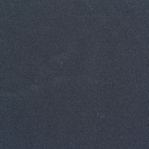 Polyester Stretch Rib Knit Fabric, 175 gsm, 140 cm — Navy