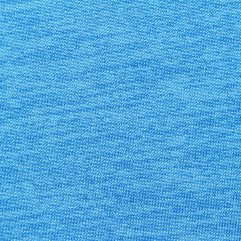 Blue Heathered-Marl Jersey Knit, Polyester, 155 gsm