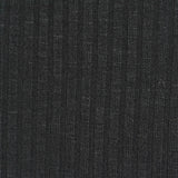Slub Polyester Stretch Rib Knit Fabric, 325 gsm, 105 cm — Grey