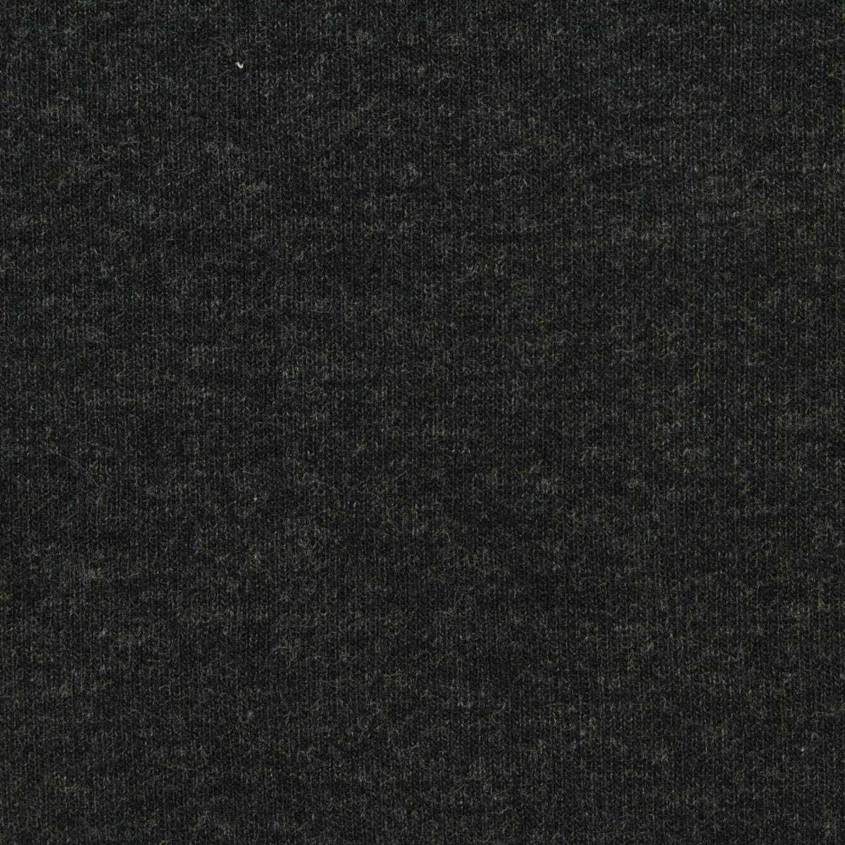 Dark Grey Heathered-Marl Piqué Knit, Cotton-Poly, 340 gsm
