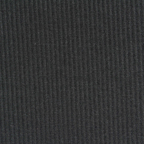 Polyester Stretch Rib Knit Fabric, 465 gsm, 130 cm — Grey
