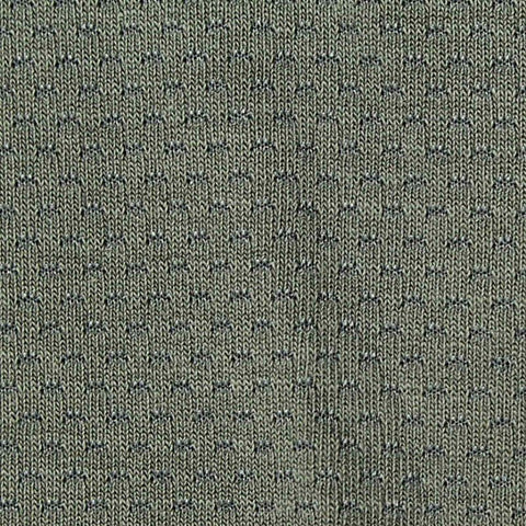 Khaki Squares Birdseye Knit, Poly-Tencel Lyocell