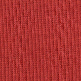 Cotton Stretch Rib Knit Fabric, 380 gsm, 120 cm — Red — texture
