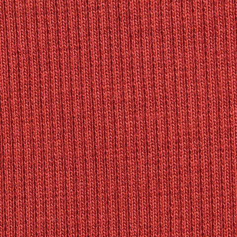 Cotton Stretch Rib Knit Fabric, 380 gsm, 120 cm — Red