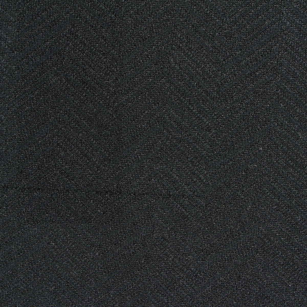 Jacquard Polyester Stretch Scuba Knit Fabric, 250 gsm, 155 cm — Black