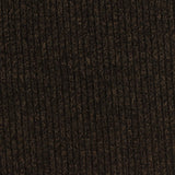 Dark Brown Marl Rib Knit, Polyester