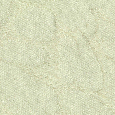Cream Abstract-Leaf Jacquard, Poly-Viscose