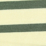 Cream Horizontal-Stripe Knit, Viscose — texture