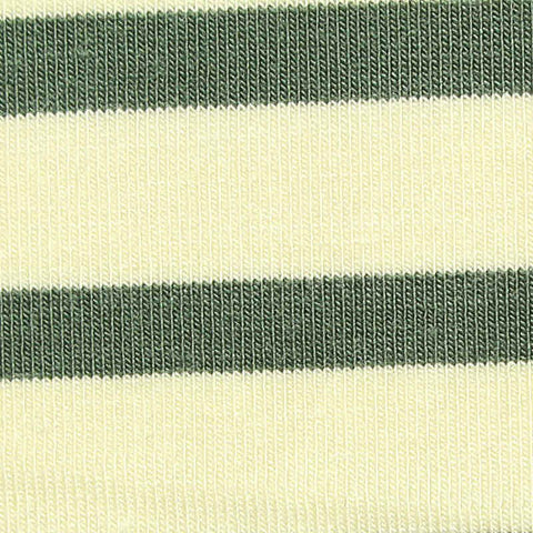 Cream Horizontal-Stripe Knit, Viscose, 190 gsm