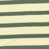 Cream Horizontal-Stripe Knit, Viscose