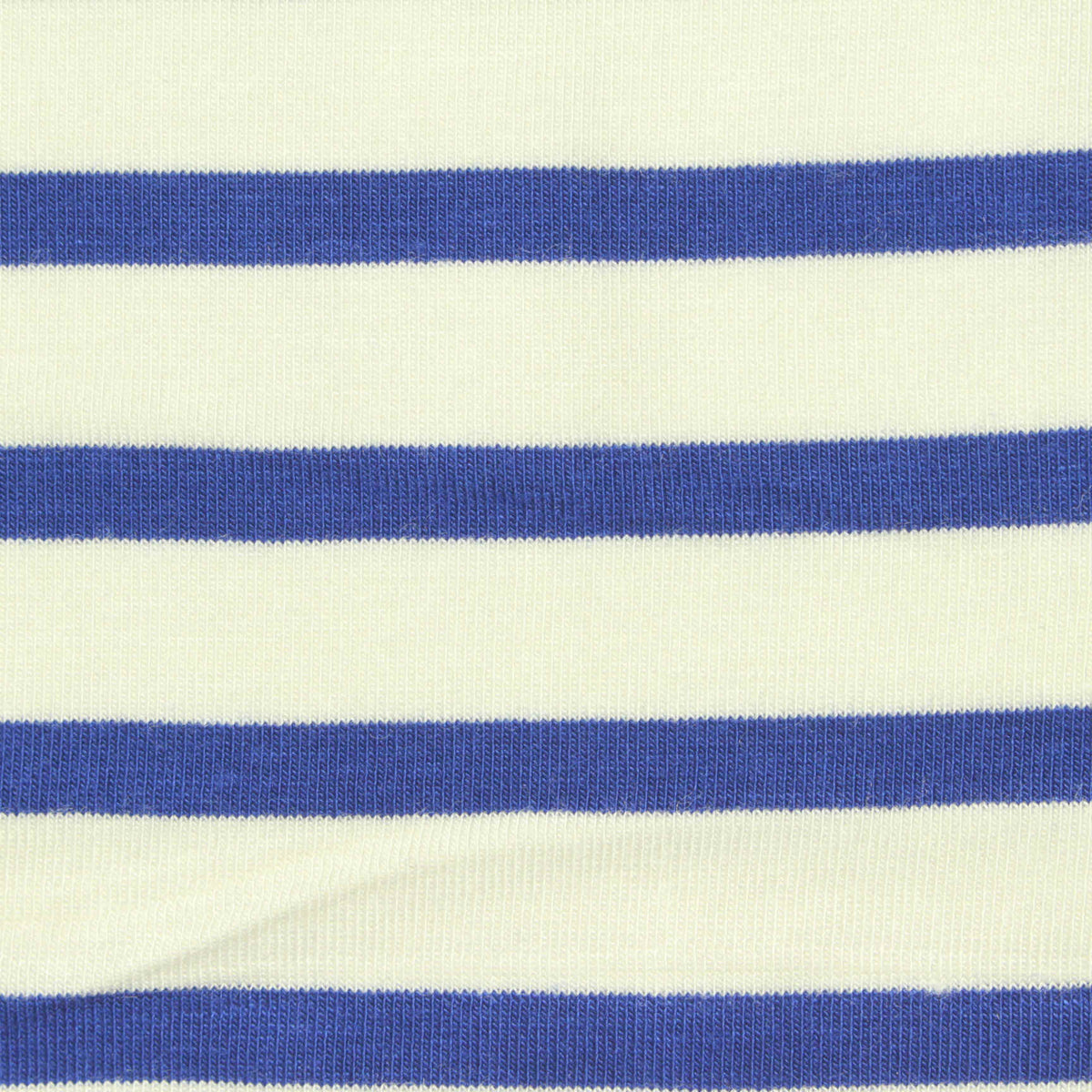 Blue Horizontal-Stripe Knit, Viscose, 170 gsm